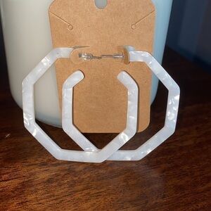 Pearlescent Geometric Hoops